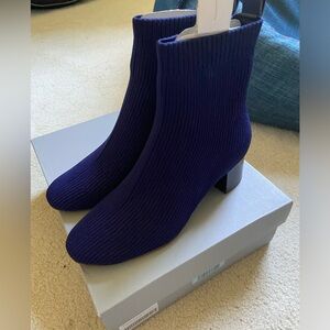 Everlane glove boot denim blue booties
